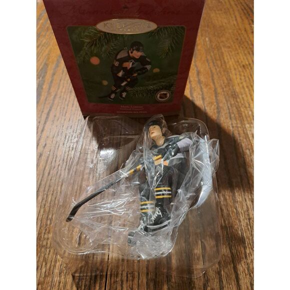 Vintage 2001 Hallmark Ornament Mario Lemieux Pittsburgh Penguins NHL NOS w Box - Picture 5 of 6